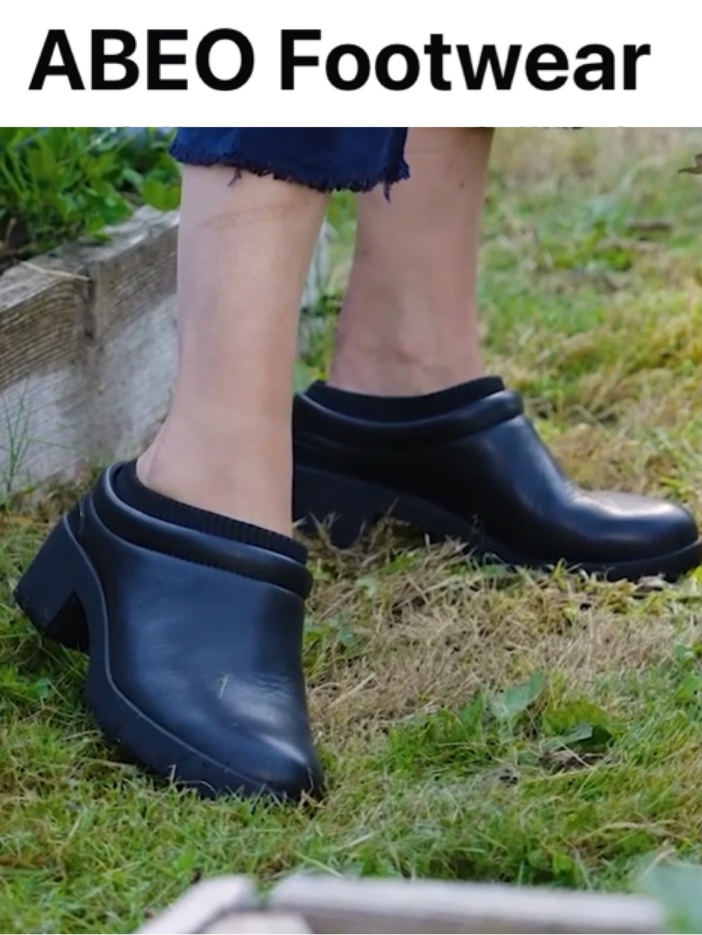 ABEO CAPITAL LEATHER ORTHOTIC BIOSYSTEM COMFORT CLOGS SIZE 8 WATER RESISTANT